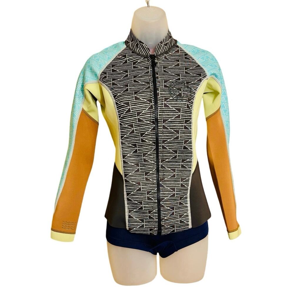 Billabong Surf Capsule Peeky long sleeve compression wetsuit top sports swim sz8 - Picture 3 of 8